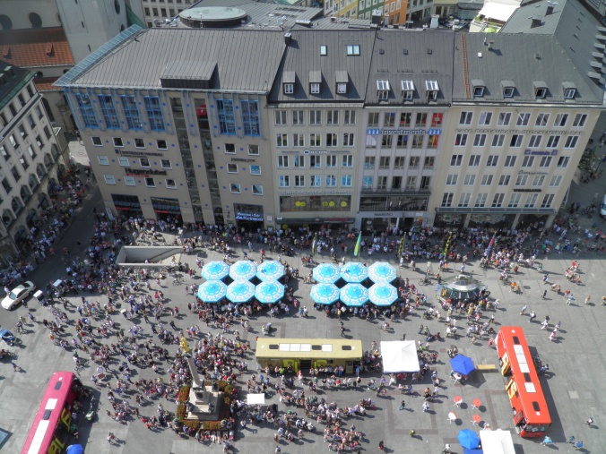 The view from above the Glockenspiel